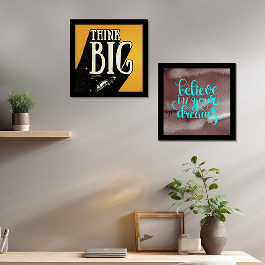 Motivational Quotes Digital Printed Frame Wall Art | Inspirational Home Decor for Living Room, Office | Suitable for Birthday Gift