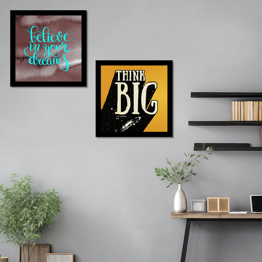 Motivational Quotes Digital Printed Frame Wall Art | Inspirational Home Decor for Living Room, Office | Suitable for Birthday Gift