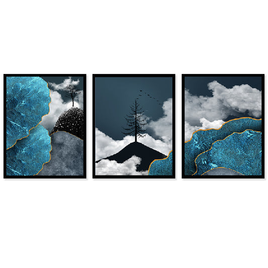 Modern Abstract Artwork Multi Frame Set of 3 Painting for Wall Decoration