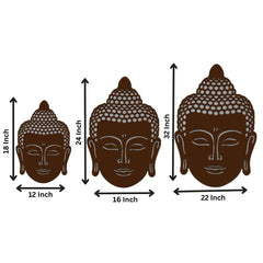 Meditation Lord buddha Wooden Decorative LED Backlit for Home and Office Décor