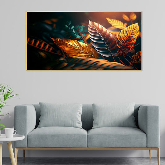 Colorful Feather With Word Bird Canvas Wall Painting