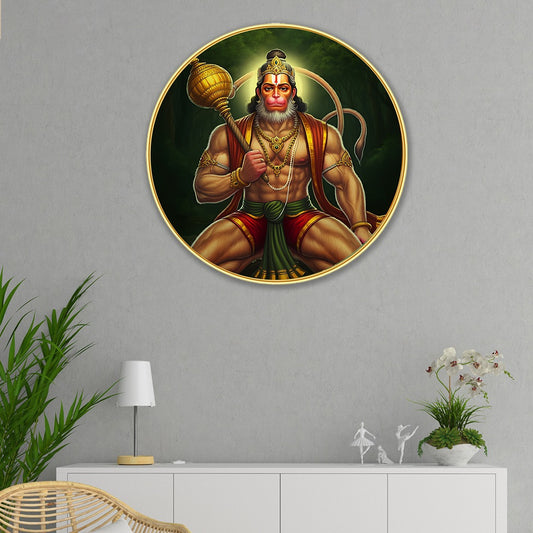 DEKORSTATION Premium Modern Art Wall Decor with Sparkle Lamination | Golden Slim Frame | Finished Surface | 12 x 12 Inch | Home, Office & Hotel Decor