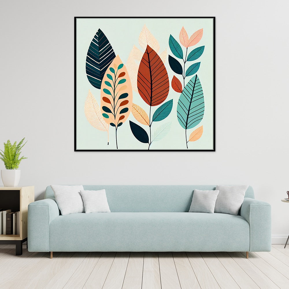 Nature’s Symphony modern art Canvas Painting  Elegant Floating Frame Wall Paintings