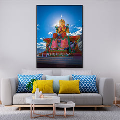 Buddhist Monastery Spiritual Lord Buddha Canvas Painting