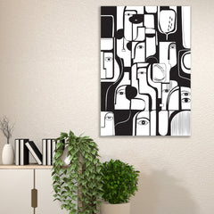 Modern Picasso Inspired Faces Abstract People Canvas Wall Painting for Wall Decoration Elegant Modern Art Stretched Wall Paintings