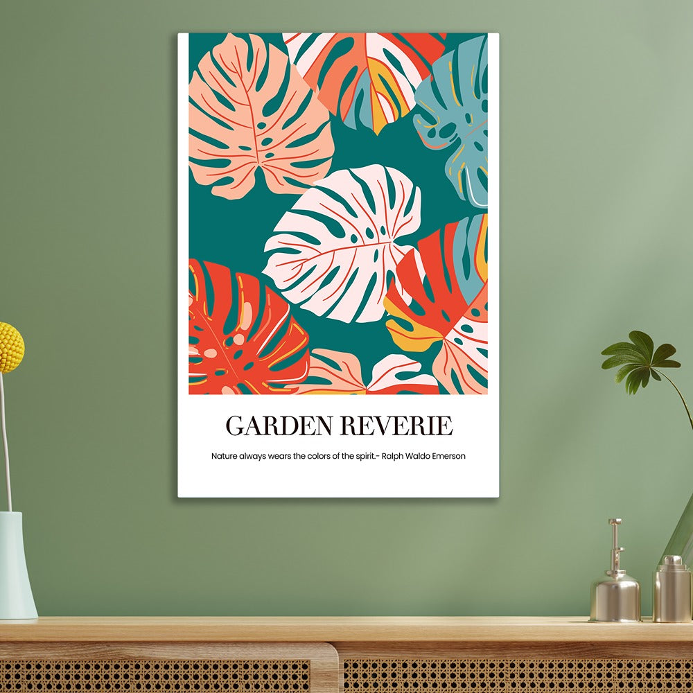 monstera quotes Tropical Monstera Leaf Canvas Wall Painting Colorful Botanical Canvas –  Dekorstation