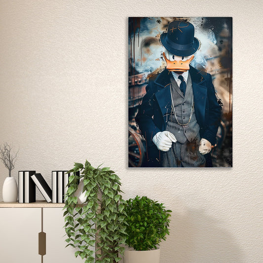 donald duck Classic Gentleman Boss Elegance Canvas Painting for Wall Decoration Elegant Little Girl Moder Art Stretched Wall Paintings