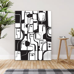 Modern Picasso Inspired Faces Abstract People Canvas Wall Painting for Wall Decoration Elegant Modern Art Stretched Wall Paintings