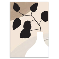 Modern Leaf Abstract Botanical Canvas Wall painting for Wall Decoration Elegant Modern Art Stretched Wall Paintings