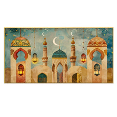 Illustration of a Mosque Canvas Art for Modern Décor