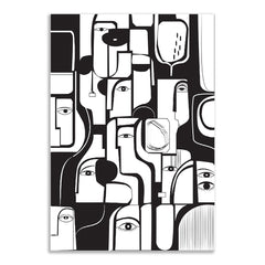 Modern Picasso Inspired Faces Abstract People Canvas Wall Painting for Wall Decoration Elegant Modern Art Stretched Wall Paintings