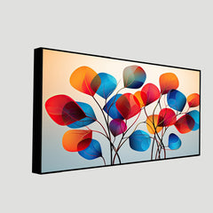 Abstract Botanical Canvas Modern Multicolor Leaf canvas Wall painting