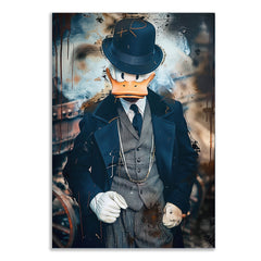 donald duck Classic Gentleman Boss Elegance Canvas Painting for Wall Decoration Elegant Little Girl Moder Art Stretched Wall Paintings