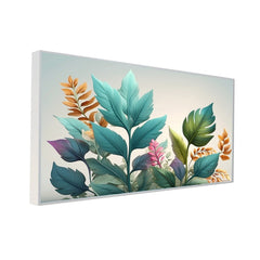 Lush Tropical Leaf Canvas painting Vibrant Botanical Wall Art for Elegant Interiors