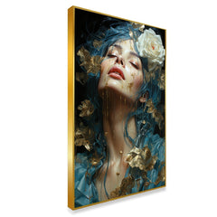 Ethereal Beauty luxury floral abstract woman Canvas wall painting Room Wall Decoration