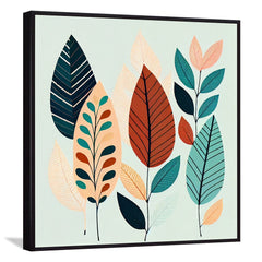 Nature’s Symphony modern art Canvas Painting  Elegant Floating Frame Wall Paintings