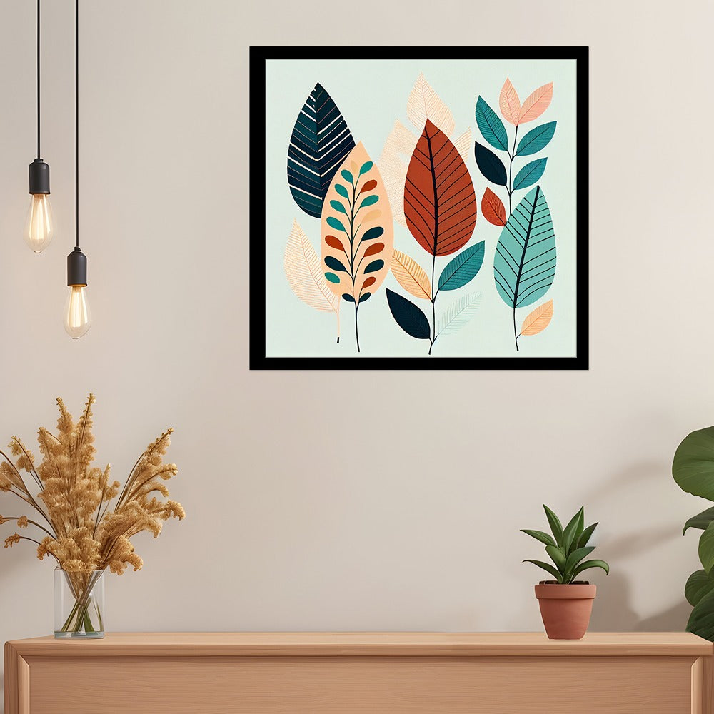 Nature’s Symphony modern art Canvas Painting  Elegant Floating Frame Wall Paintings