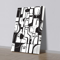 Modern Picasso Inspired Faces Abstract People Canvas Wall Painting for Wall Decoration Elegant Modern Art Stretched Wall Paintings