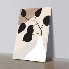Modern Leaf Abstract Botanical Canvas Wall painting for Wall Decoration Elegant Modern Art Stretched Wall Paintings