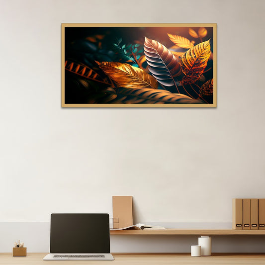 Colorful Feather With Word Bird Canvas Wall Painting