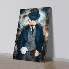donald duck Classic Gentleman Boss Elegance Canvas Painting for Wall Decoration Elegant Little Girl Moder Art Stretched Wall Paintings