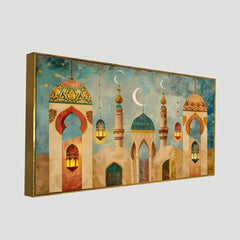 Illustration of a Mosque Canvas Art for Modern Décor