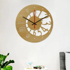 Sun & Moon Designer Wooden Wall Clock