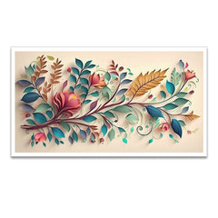 Dekorstatio Red And Orange Floral Canvas Wall Painting Vibrant Nature Inspired Wall Art