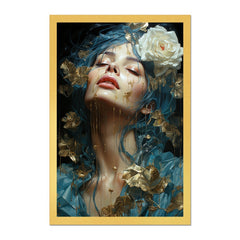 Ethereal Beauty luxury floral abstract woman Canvas wall painting Room Wall Decoration