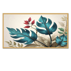 Beautiful Tropical green Leaf Canvas Modern Botanical canvas Wall painting for Elegant Home Decor
