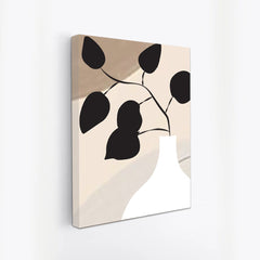 Modern Leaf Abstract Botanical Canvas Wall painting for Wall Decoration Elegant Modern Art Stretched Wall Paintings
