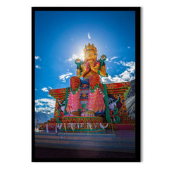Buddhist Monastery Spiritual Lord Buddha Canvas Painting
