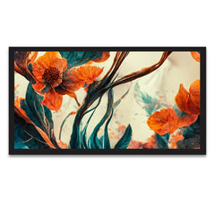 Vibrant Floral Elegance colour full Canvas Modern Abstract Flower Wall Art for Stylish Decor