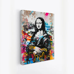 Mona Lisa Canvas Painting luxury street art Graffiti Pop Art Revolution canvas art for Wall Decoration Elegant Beautifull Mona Lisa Stretched Wall Paintings