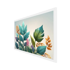 Lush Tropical Leaf Canvas painting Vibrant Botanical Wall Art for Elegant Interiors