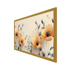 Golden Yellow Blossom Symphony Elegant Floral Artwork