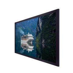 Beautiful Cruise Ship In Sea With Mountains Canvas Painting
