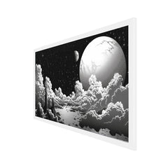 Galactic Dreamscape Cosmos Canvas painting Vintage Halftone Manga Space Fantasy canvas painting