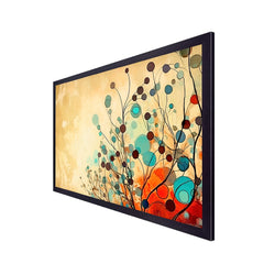 Abstract Floral Canvas Painting Modern Botanic Artwork