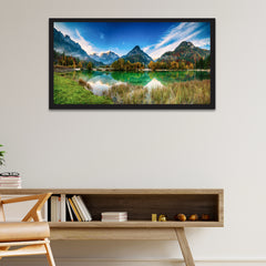 Nature Landscape Floating Frame Mountain Scenery Canvas Wall Painting