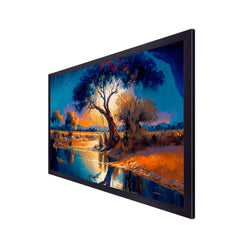 Wild African Tropical Jungle Floating Framed Canvas Wall Painting