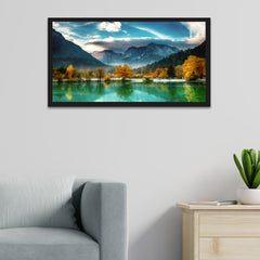 Beautiful Sunrise Mountain Peak Nature Landscapes Canvas Art Wall Painting