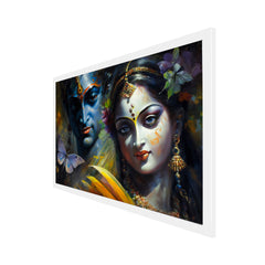 Beautiful Wall Art Radha Krishna Canvas Wall Painting