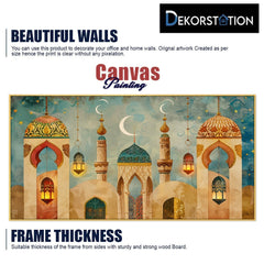 Illustration of a Mosque Canvas Art for Modern Décor