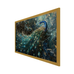 DEKORSTATION-Luxury-Blue-Peacock-Canvas-Wall-Painting-|-Elegant-Abstract-Bird-Art-with-Gold-Accents-Vastu-Painting-for-Living-Room,-Bedroom-&-Home-Decor