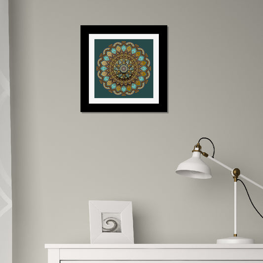 Mandala Frame Art Wall Poster/Painting Lipan Art Wall Poster/Print Frame For Wall Décor