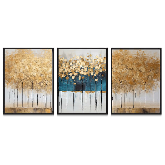 Abstract Floral 3d Art Wall Mount Frame Modern Art Print Painting for Wall Décor