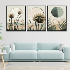 Boho Style Abstract Flowers Modern Art Print/Painting Wall Decoration