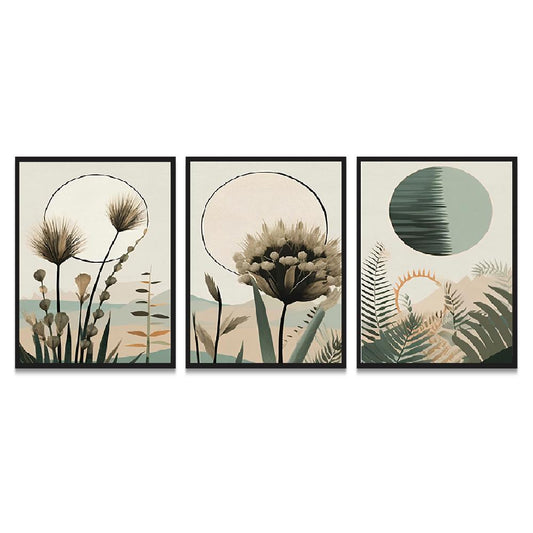 Boho Style Abstract Flowers Modern Art Print/Painting Wall Decoration