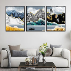 Modern Mountain Wall Art Print/Poster for Living Room,Bedroom,Home, Office Decor